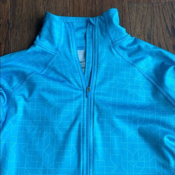 Blue Nike Pro Quarter Zip Pullover - Picture 3 of 7